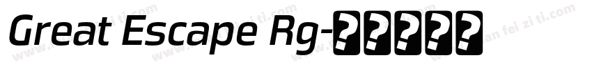 Great Escape Rg字体转换